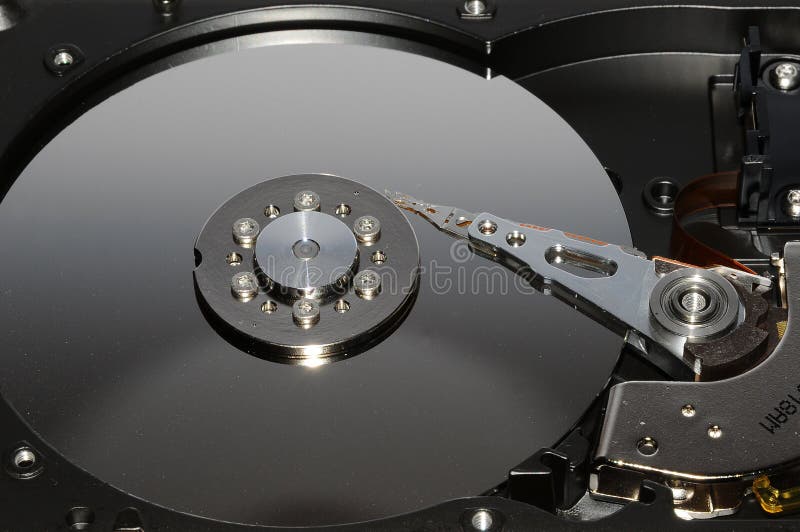Close up of hard disk royalty free stock image