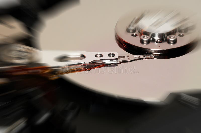 Close up of hard disk royalty free stock image