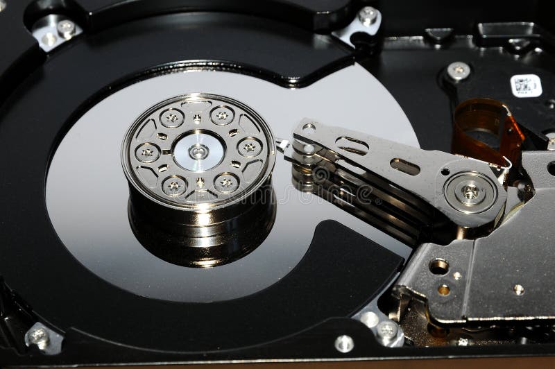 Close up of hard disk royalty free stock photos