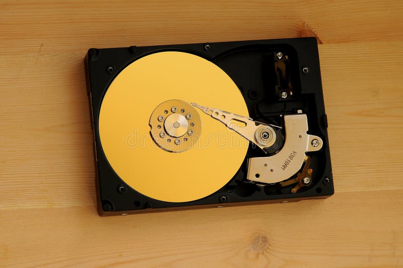 Close up of hard disk stock images
