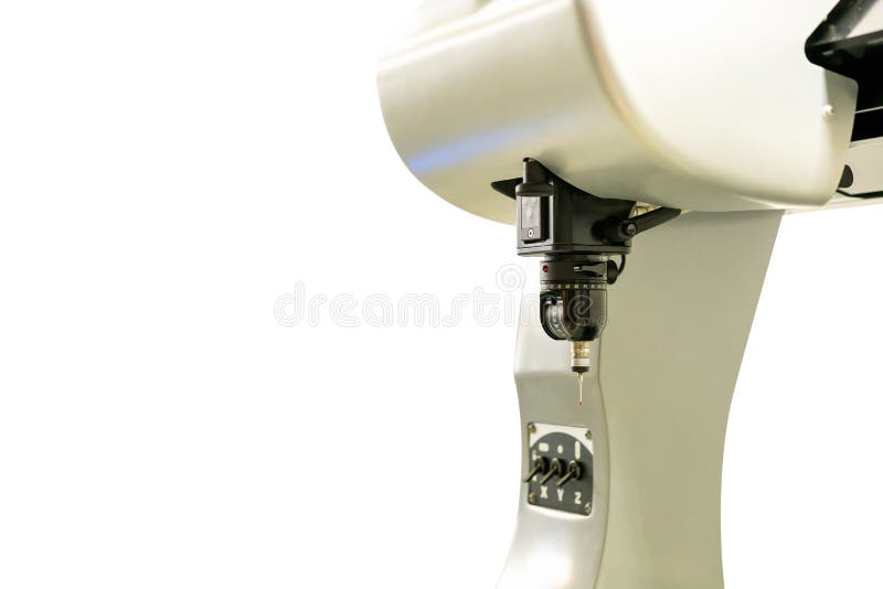 Close Up Head Probe of Automatic Coordinate Measurement Machine CMM for