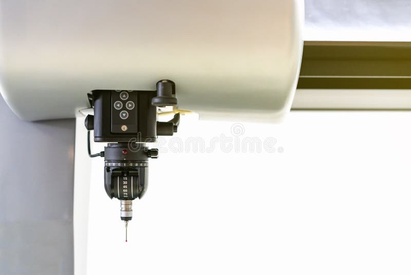 Close Up Head Probe of Automatic Coordinate Measurement Machine CMM for