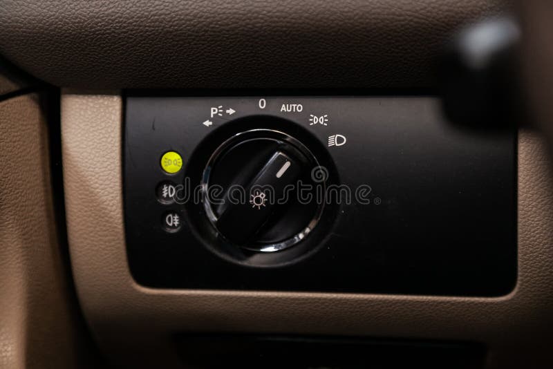 Modern Car Interior Parts, Buttons, Knobs Stock Photo Image of automotive, indicator 155481208