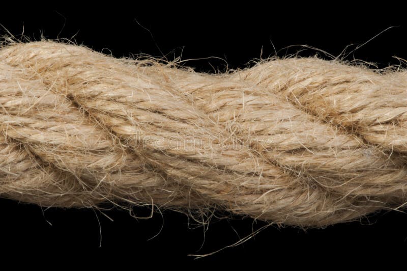 Strong Rope with Single Knot - Concept Image Stock Photo - Image of burl,  rope: 279595674