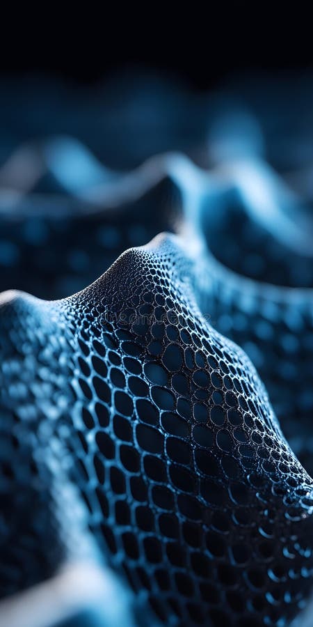 Close-up of Hexagonal Textured Surface royalty free illustration