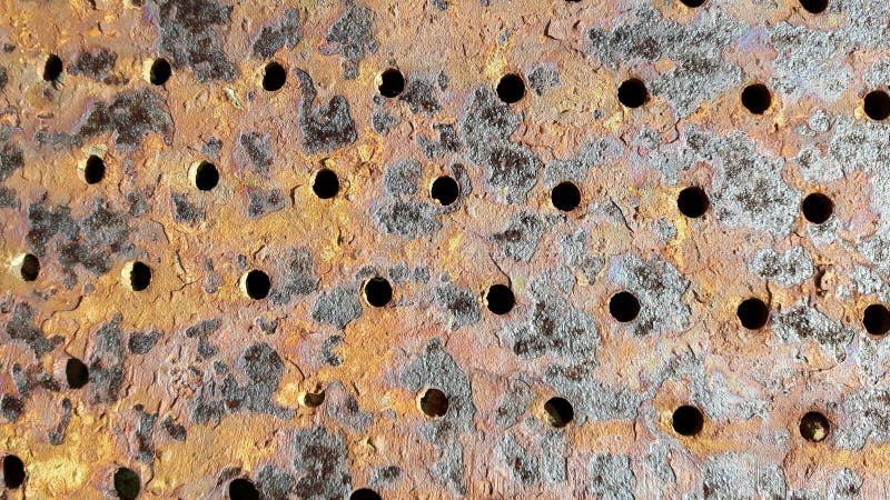 Close up high resolution surface of aged and weathered rusty metal and iron royalty free stock image