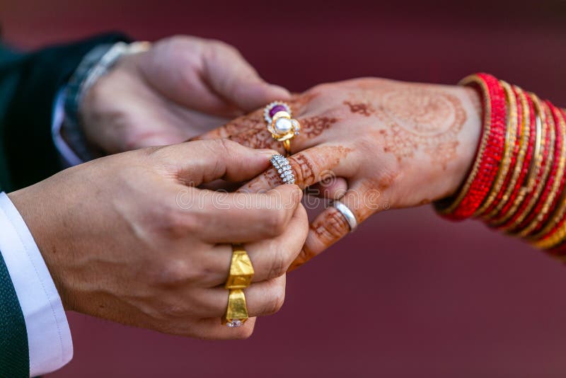 Image of Indian Traditional Marriage Scenes With Bride Hands Closeup During  Wedding Rituals-GE981649-Picxy
