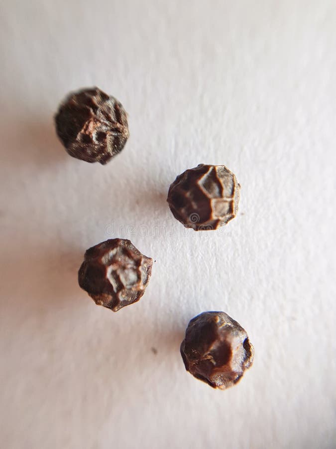 Close up image of Black pepper seeds