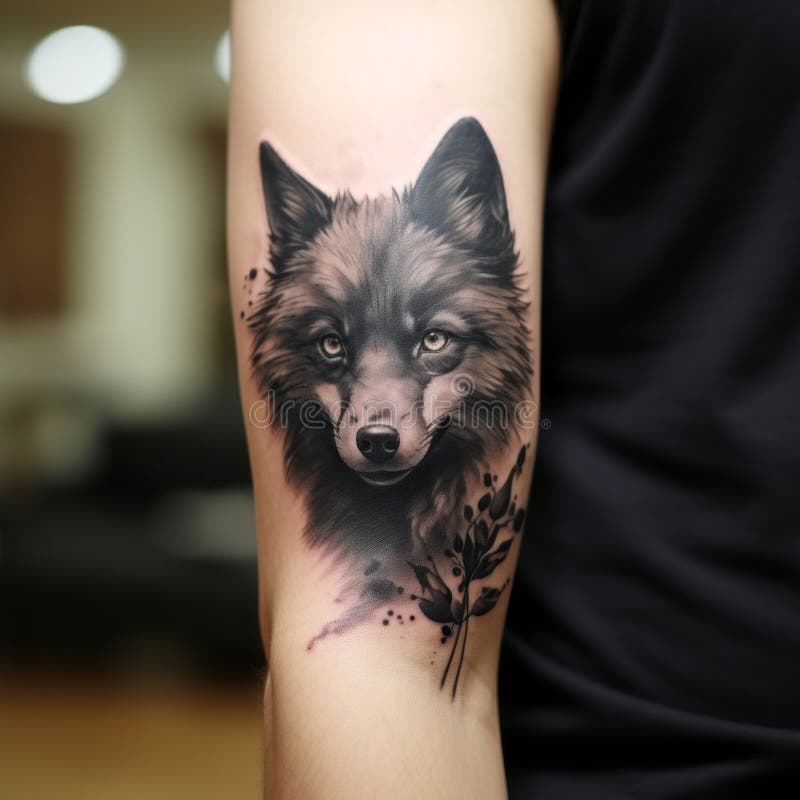 Wolf Portrait Temporary Tattoo - Set of 3 – Tatteco