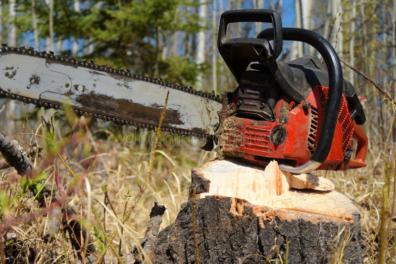 Old Used Chainsaw stock image. Image of blade, wood 148901313