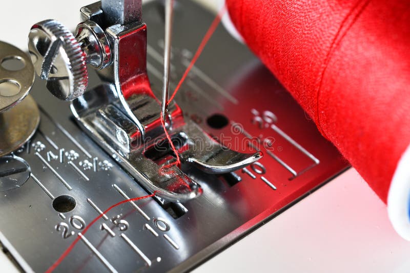 Sewing Machine Needle and Thread Stock Image Image of industry