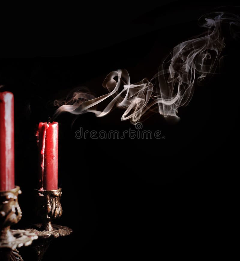 Close up image of smoke candle