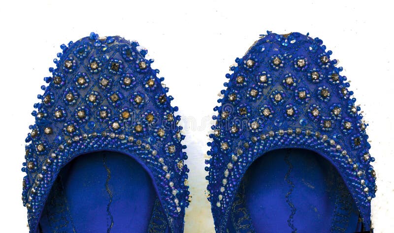 Close up of indian,pakistani khussa,wedding shoes royalty free stock photography Close up of indian,pakistani khussa,wedding shoes royalty free stock photography