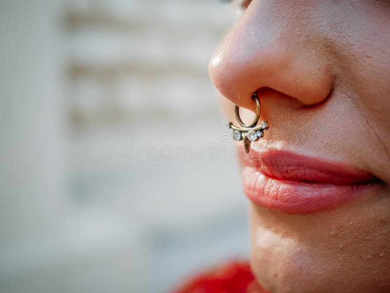 Unique nose ring in silver - MAM