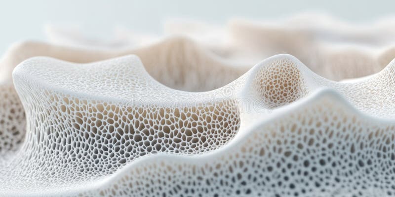 Close-up of an intricate coral-like structure reveals delicate patterns and textures, illuminated by soft lighting royalty free stock images