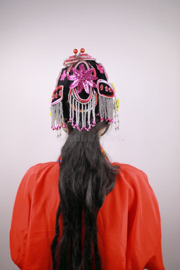 Close-up isolated white background Beijing opera Chinese female actress woman makeup traditional headwear costume drama portrait stock image Close-up isolated white background Beijing opera Chinese female actress woman makeup traditional headwear costume drama portrait stock image