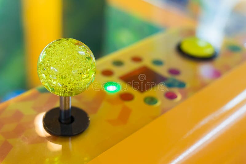 Close Up Joystick of Arcade Stock Photo Image of electronic, close