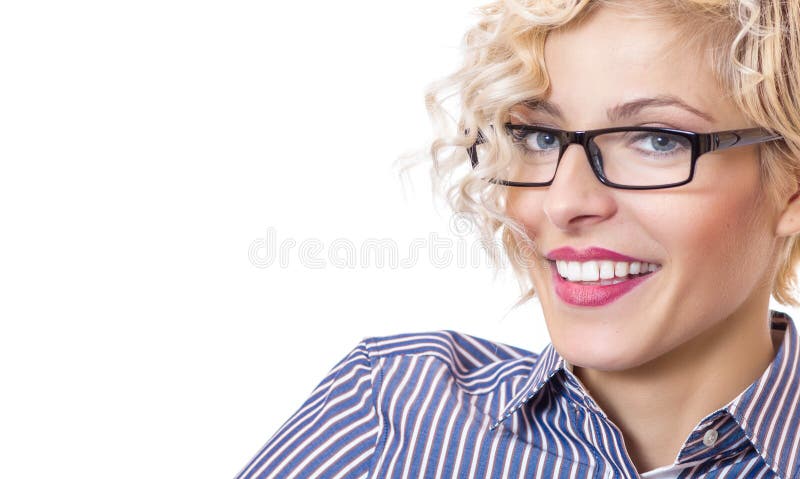 Close-up laughing happy schoolteacher stock photo Close-up laughing happy schoolteacher stock photo
