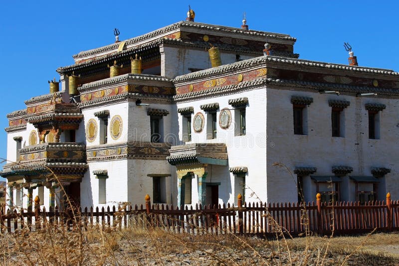 Close up on Lavrin SÃ¼m temple, Erdene Zuu Monastery, Orkhon Valley World Heritage Site,Kharkhorin or Karakorum Mongolia