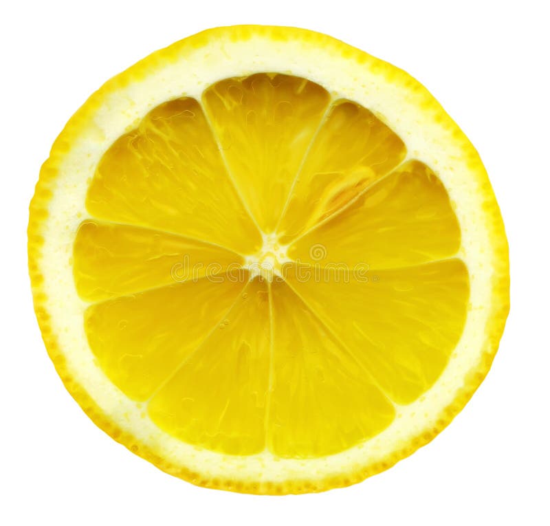 Close-up lemon slice