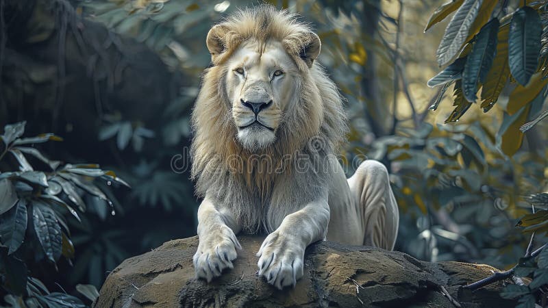 Close Up of a Lion in the Jungle, Portrait of a Lion, Lion in the