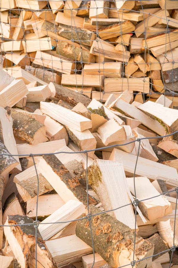 Logs on a lumber yard stock photo. Image of chopping 101467048
