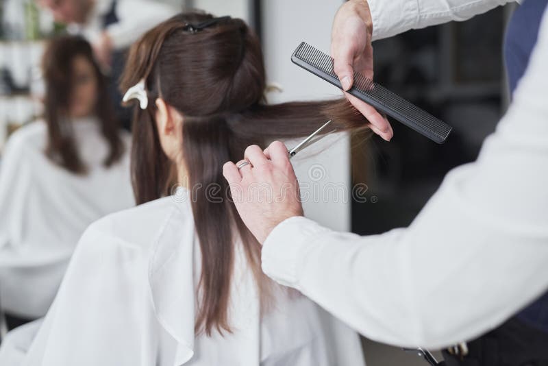 Close Up of Long Hair Cut by Hairdresser Stock Image - Image of adult, treatment: 171788377 Close Up of Long Hair Cut by Hairdresser Stock Image - Image of adult, treatment: 171788377