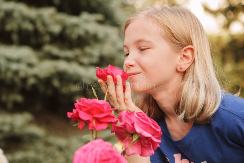 Young Flowers Cute Girls