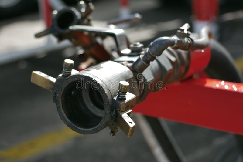Close Up of a LPG Gas Head Dispenser Station Stock Image Image of