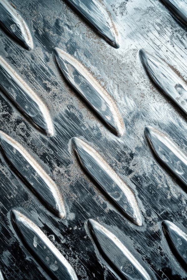 Close up of a metal surface with a pattern of squares stock photography