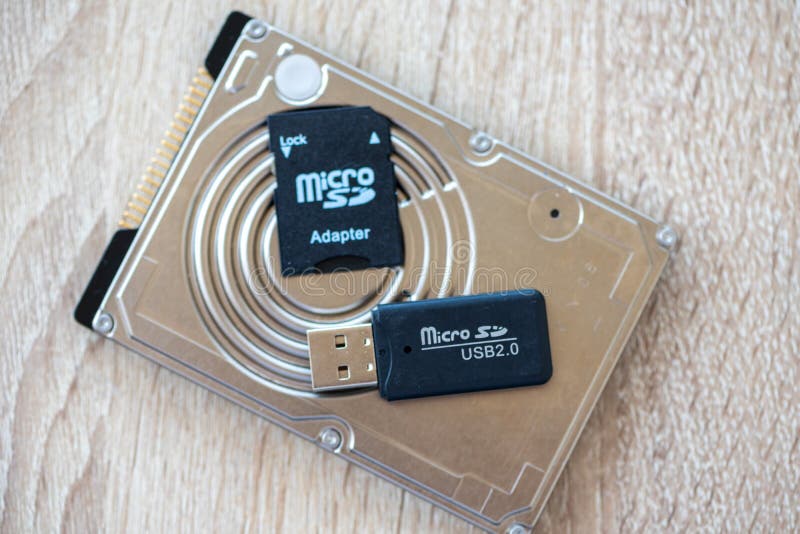 Closeup of a Micro SD To SD Adapter Editorial Image Image of