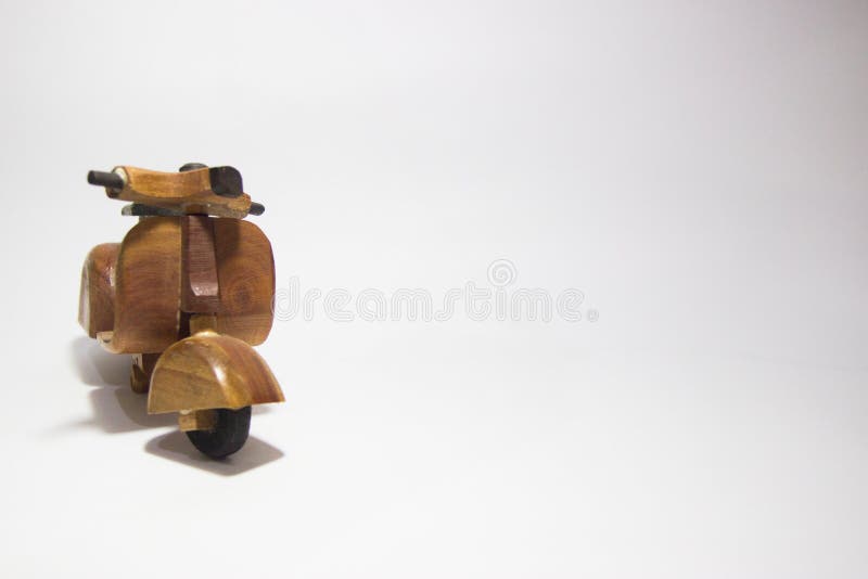 Close Up Miniature Vespa Handmade Stock Image - Image of isolated