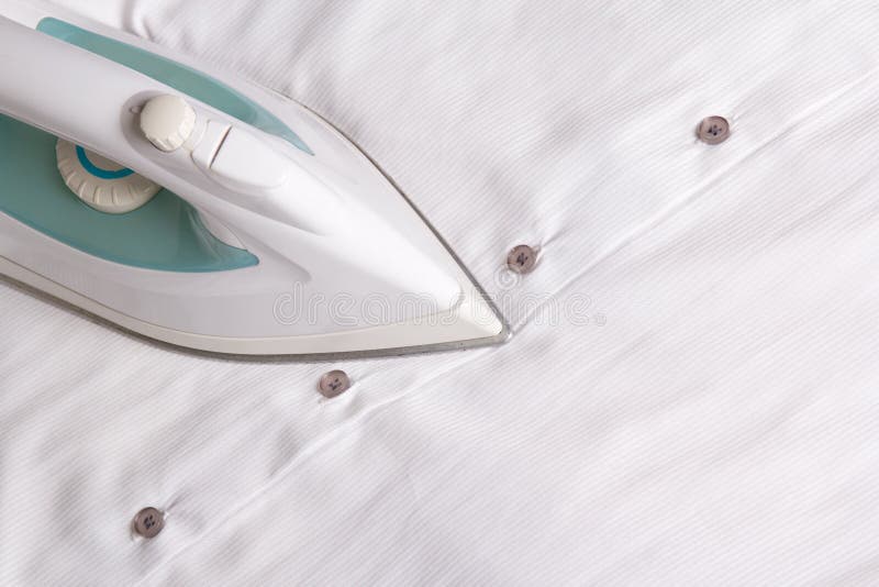 Close Up of Iron Ironing Linen Stock Image Image of laundry, life