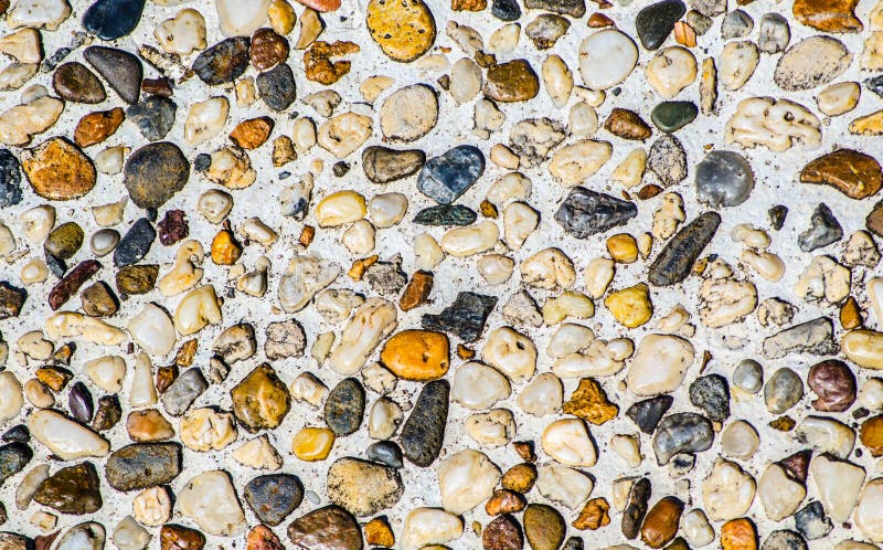 Close up Natural Mix Colored Rocks pavement surface texture. stock images Close up Natural Mix Colored Rocks pavement surface texture. stock images