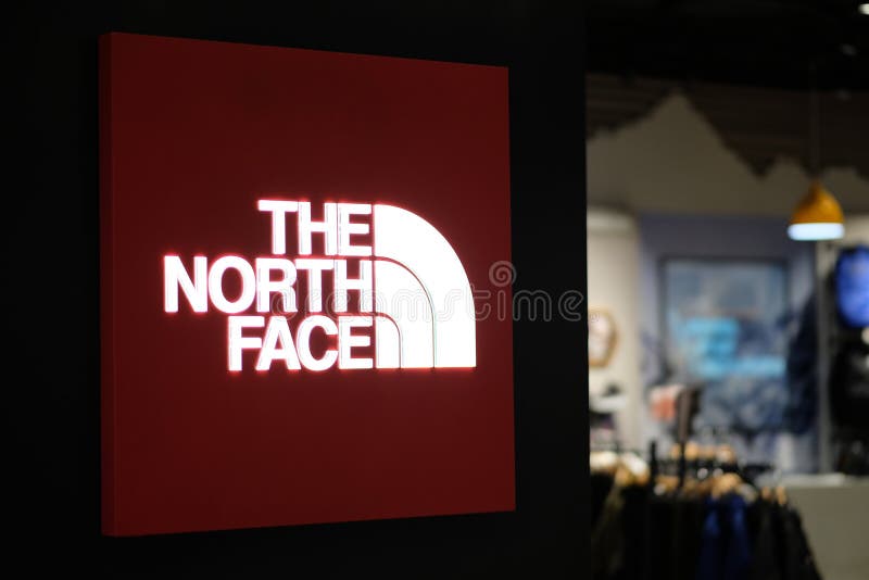 Close Up the NORTH FACE Logo of Store Editorial Image - Image of north ...