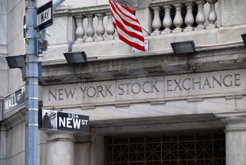 Entrance of New York Stock Exchange