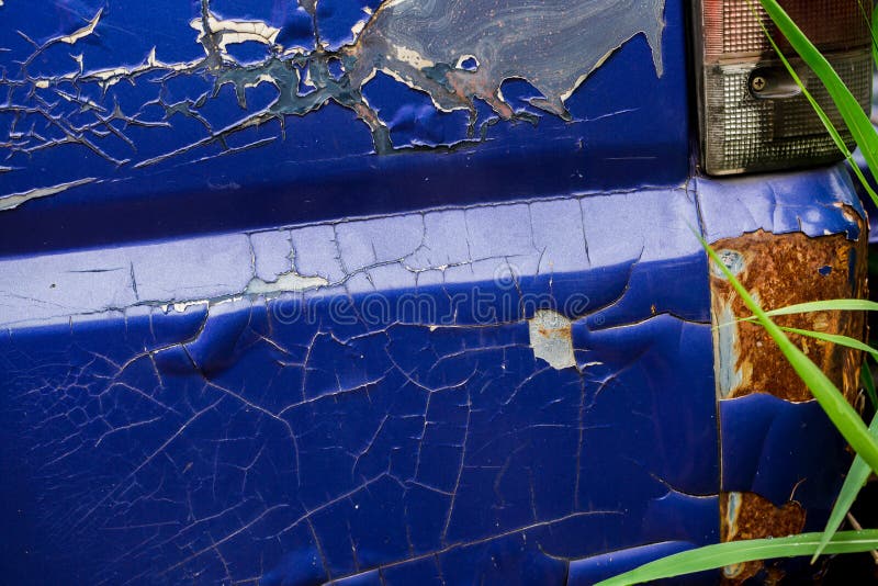 Crack And Peeling Paint On Car , Close Up Concept Stock Photo Image of peeling, material