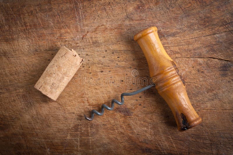 Corkscrew and dork. stock photo. Image of tool, opener 29757268