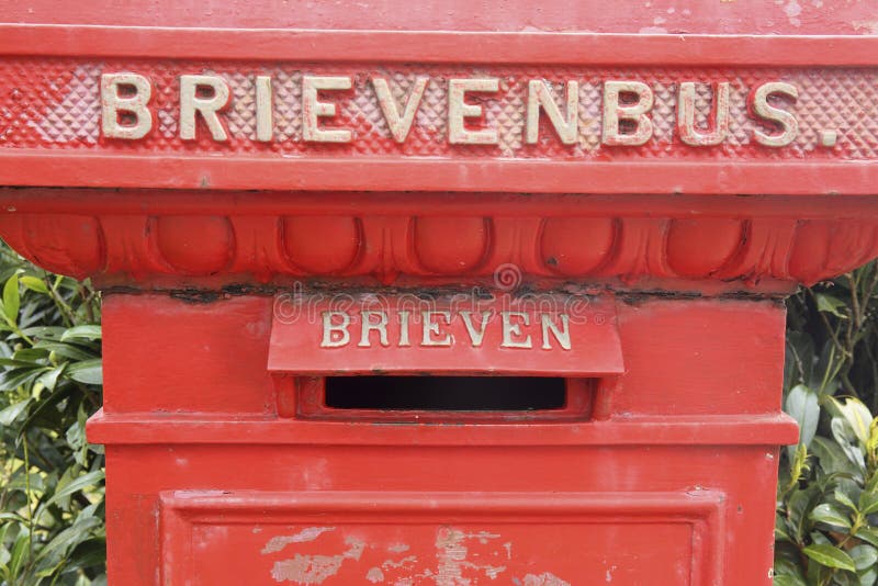 Closeup of an Old Dutch Mailbox Stock Photo Image of vacation