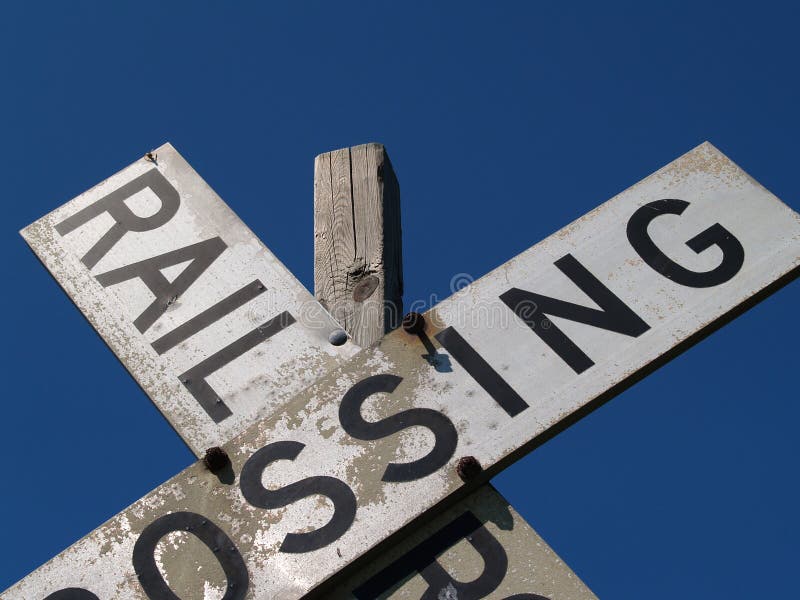 Close-up of Old Railroad Crossbucks