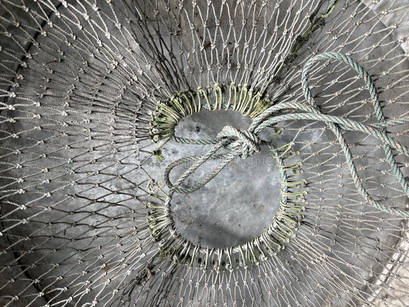 Old rope of fishing net stock photo. Image of fishing - 218580242