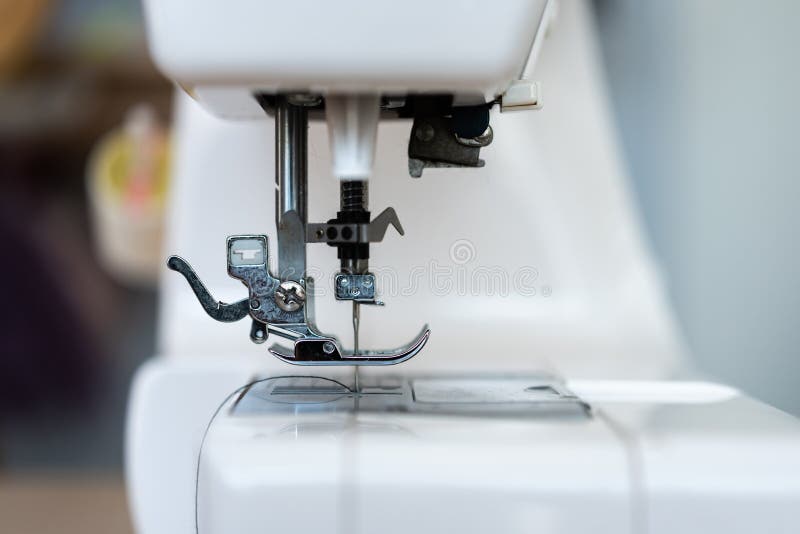 Close up of old sewing machine in home. Closeup machine tool stock images, royalty-free photos and pictures