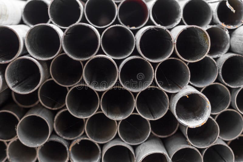 Old Steel Pipe for Construction Stock Photo Image of metallic