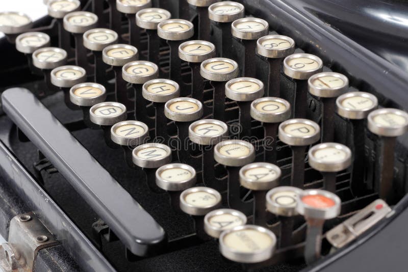 Close up of an old typewriter royalty free stock images