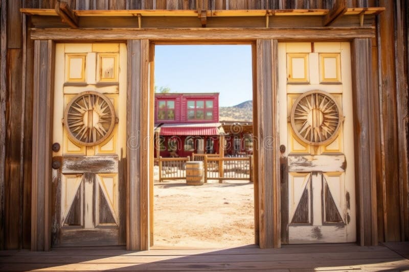 Old Saloon Doors Isolated Stock Photo - Download Image Now - Saloon, Door,  Wild West - iStock