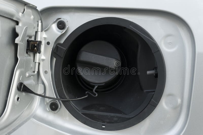 Close Up of Open Hatch of the Car Gas Tank Stock Image Image of