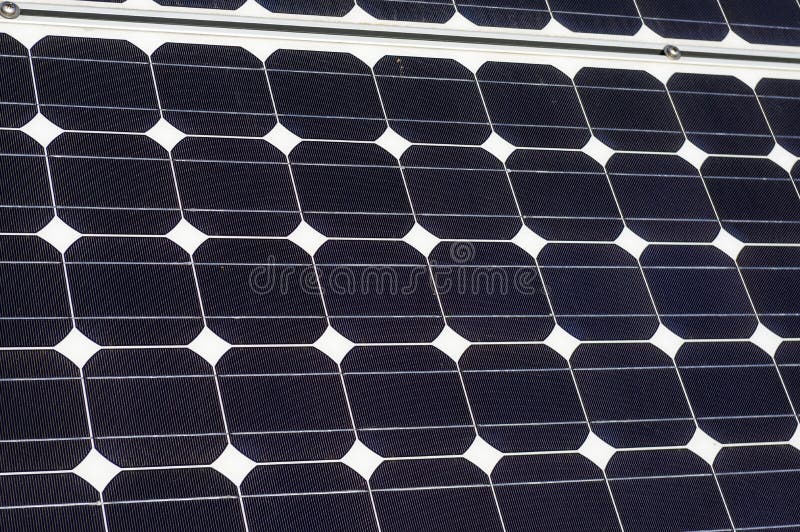 Close-up, opinião do detalhe de painéis solares de uma planta de energias solares dentro fotos de stock royalty free Close-up, opinião do detalhe de painéis solares de uma planta de energias solares dentro fotos de stock royalty free