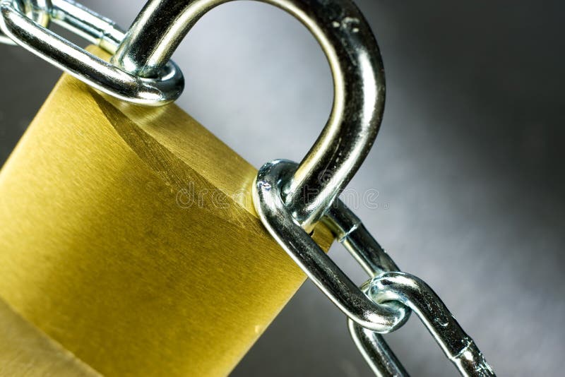 Close-up of Padlock with Chain