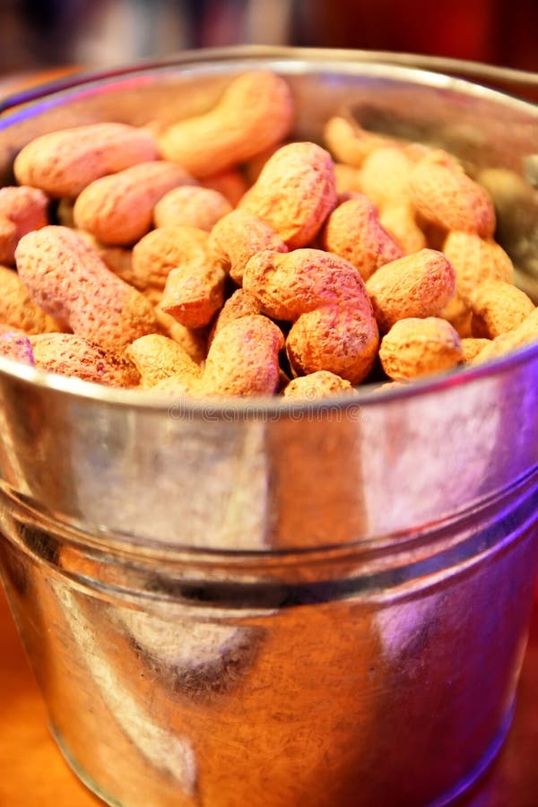 Close Up Peanuts at the Restaurant Stock Image Image of cereal