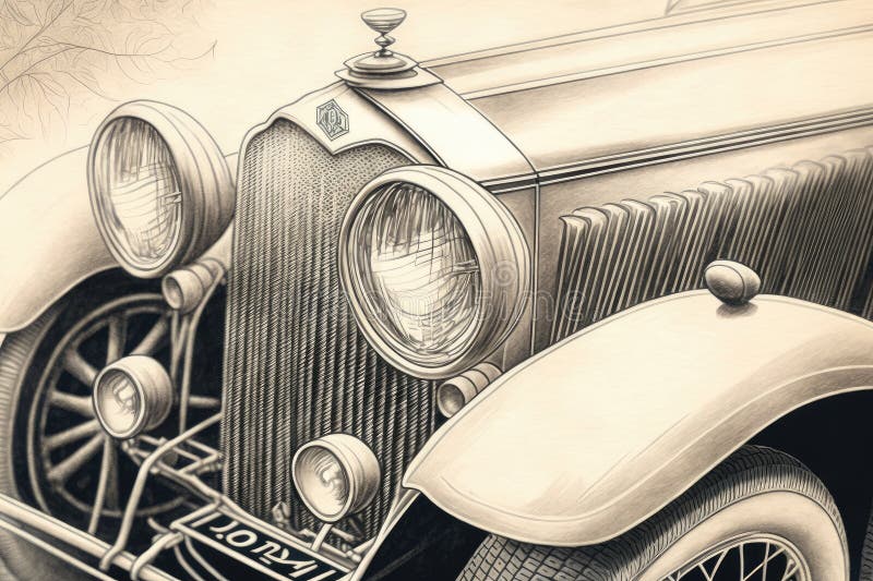Pencil Car Drawing  Drawing Skill